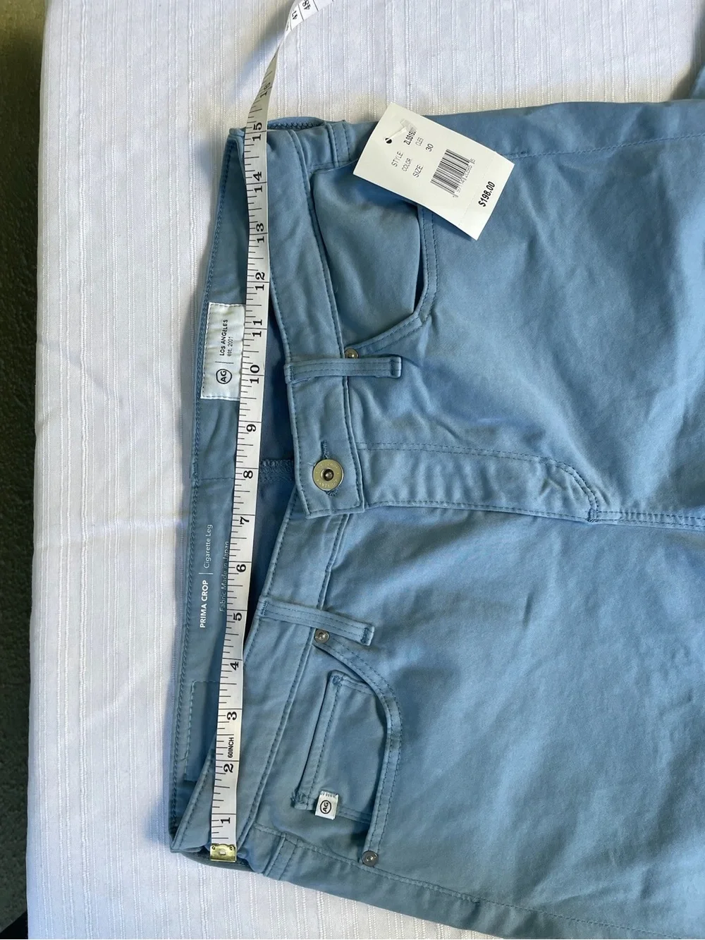 AG Adriano Goldschmied Prima Crop jeans light blue Size 30
